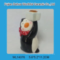 Lovely pinguim design cerâmica candle holder